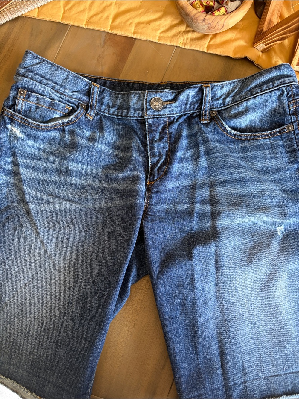 Ann Taylor Loft Women's High-Rise Blue Denim Shorts